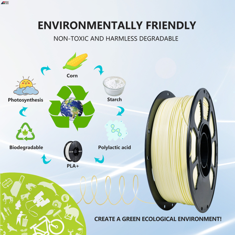 1kg Beige 02 PLA+ 3D Printer Filament, 1.75mm Two Sizes Available, Perfect Matching for Bambu Lab Series 3D Printers