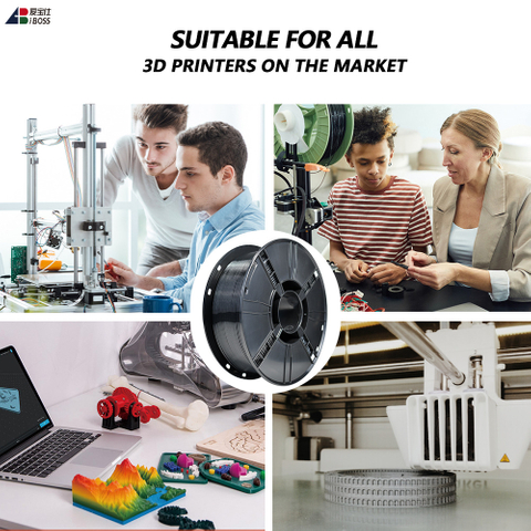 1.75mm PETG Black 3d Printing Filament Dimensional Accuracy ±0.02mm PETG Fialemnt