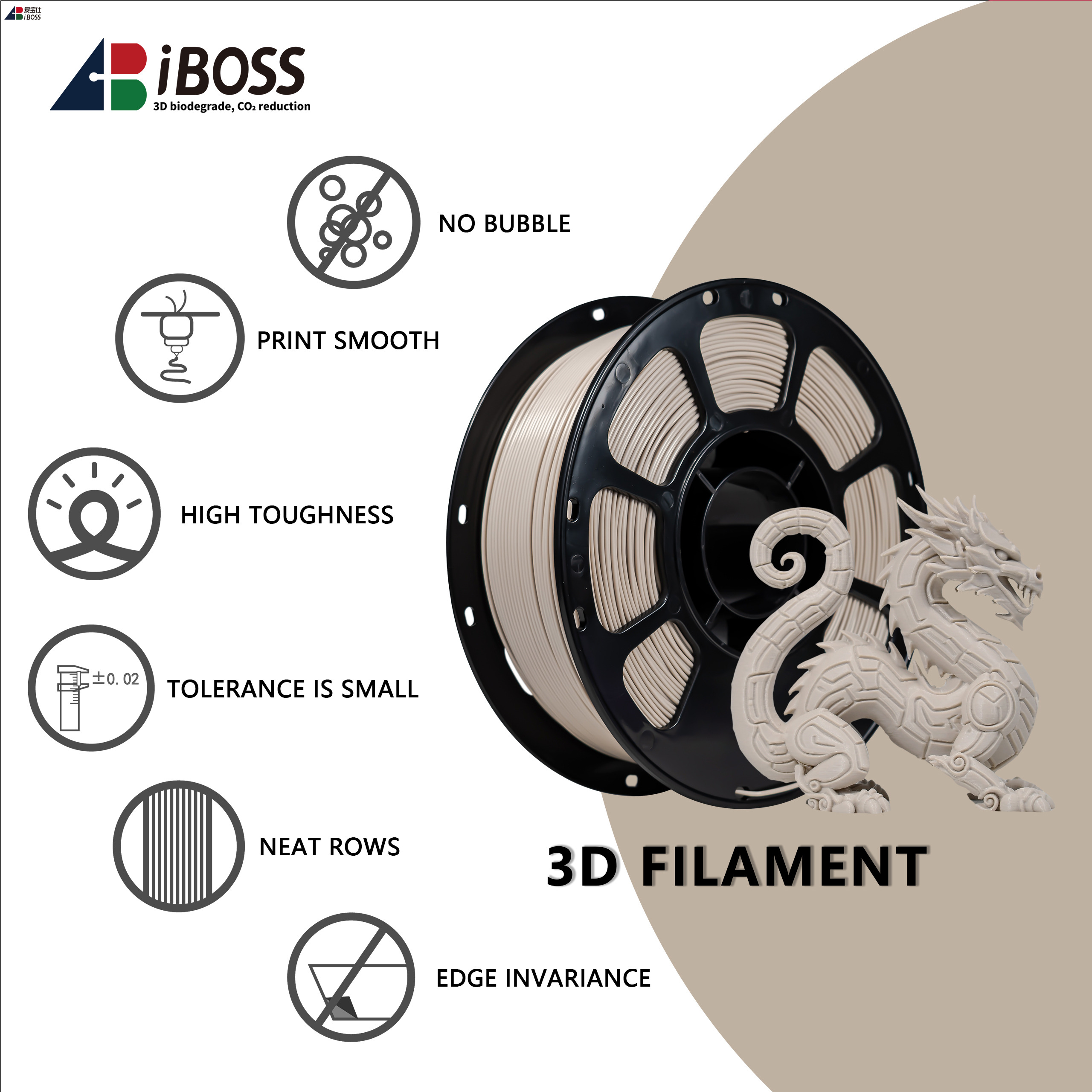 Iboss High Strength 3D Printing Filament PLA+ Royal Blue Filament 1kg 3D Printing High - Precision Printing