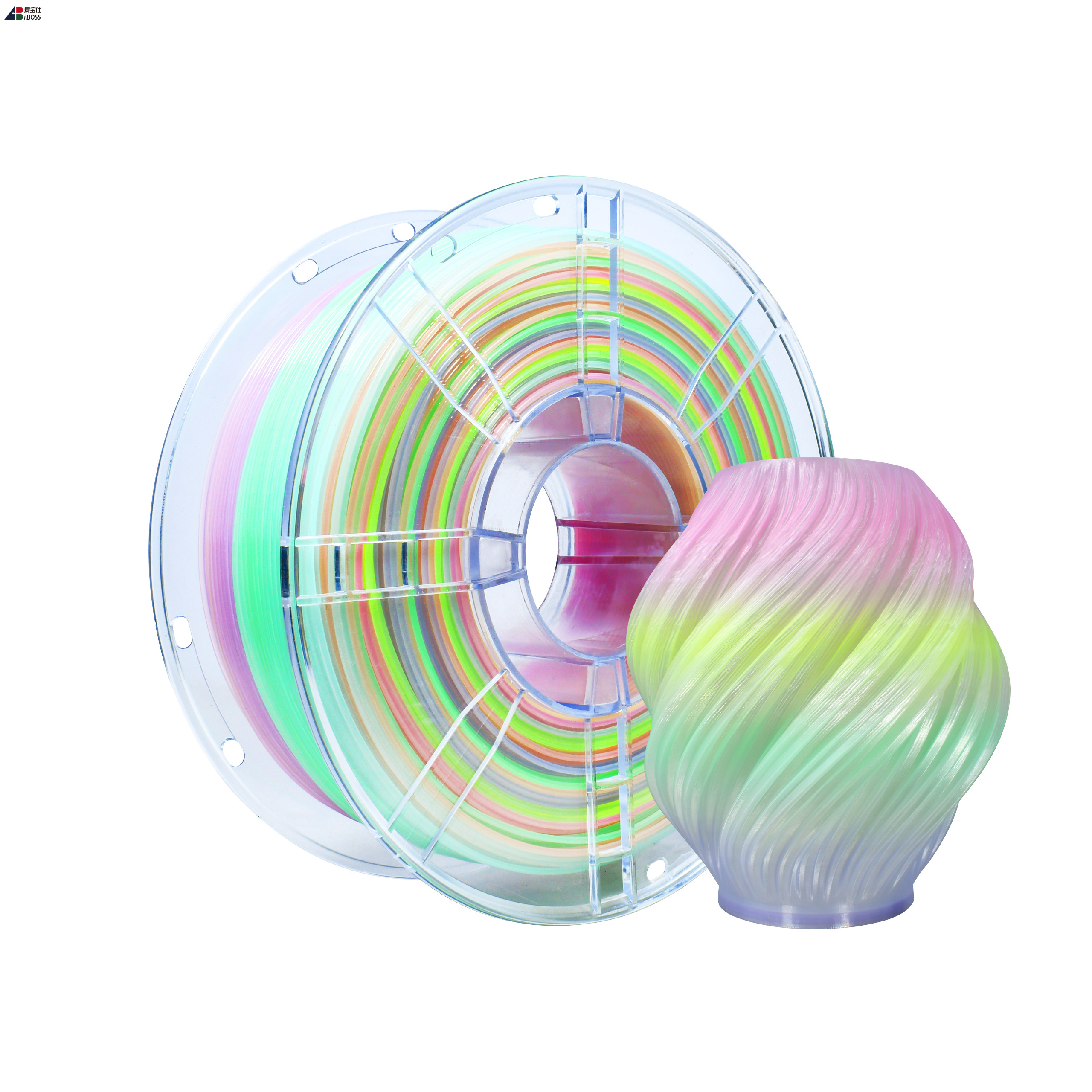 1.75mm PETG Filament 1kg/Spool Rainbow Filament 3d Printing Filament Suitable for Bambu 3D Printer