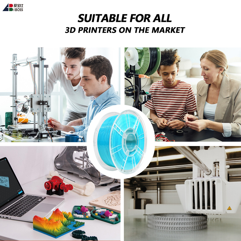 1.75mm PETG 3D Printer Filament 1kg Per Spool Factory Supply FDM 3D Printing PETG Filament Material Manufacturer