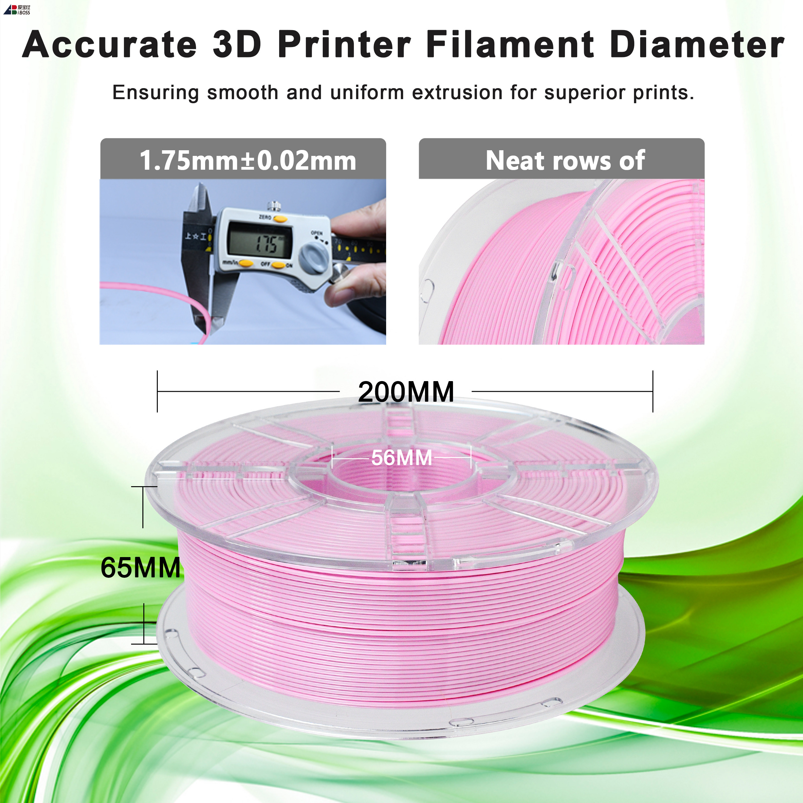 IBOSS 1KG Spool PETG Filament Pink 1.75mm 3d Printing Filament Direct-Drive Extruder PETG